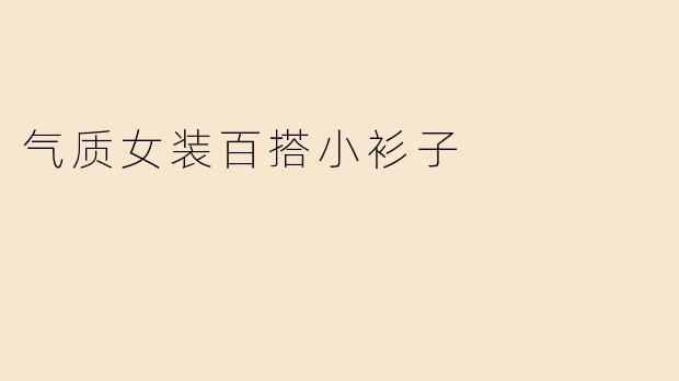 气质女装百搭小衫子