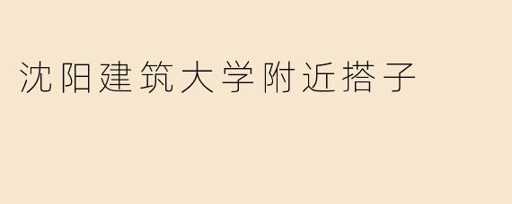 沈阳建筑大学附近有没有适合找学习搭子或运动搭子的地方？