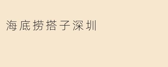 海底捞搭子深圳