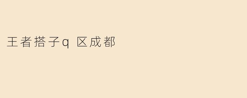 王者搭子q区成都