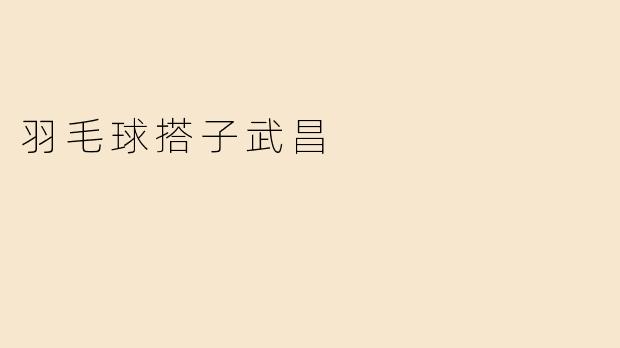 《武昌羽毛球搭子指南：寻找球友、解锁运动乐趣的实用攻略》
