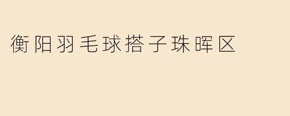 在衡阳市珠晖区哪里可以找到羽毛球搭子？附近有推荐的场地吗？