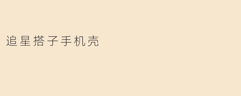 追星搭子手机壳