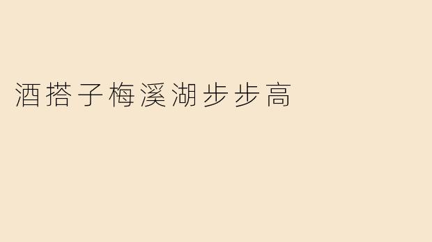 酒搭子梅溪湖步步高