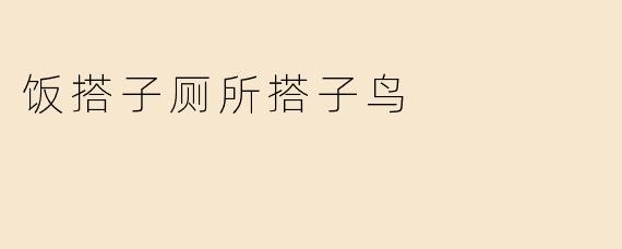 饭搭子厕所搭子鸟