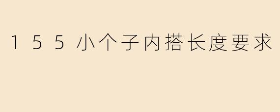 155小个子内搭长度要求