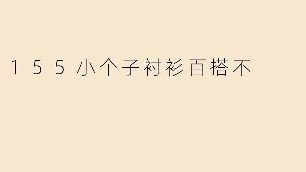 155小个子衬衫百搭不