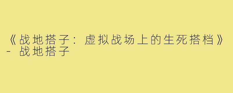 《战地搭子：虚拟战场上的生死搭档》-战地搭子