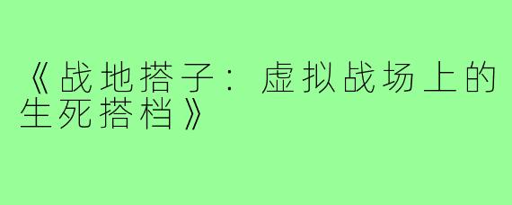 《战地搭子：虚拟战场上的生死搭档》