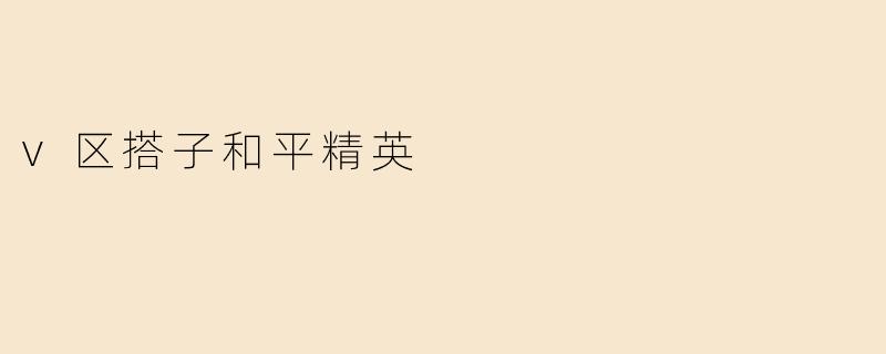 v区搭子和平精英