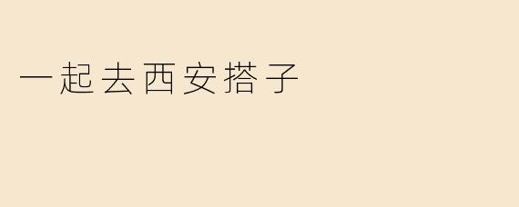 一起去西安搭子