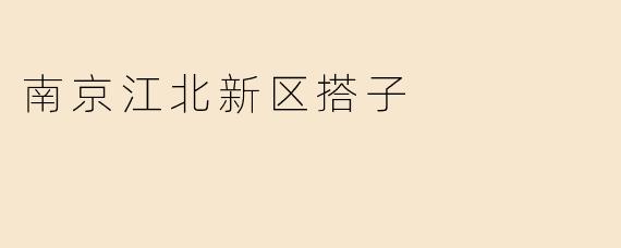 南京江北新区搭子