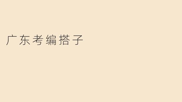 广东考编搭子