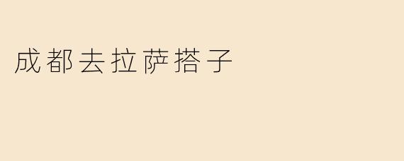 成都去拉萨搭子