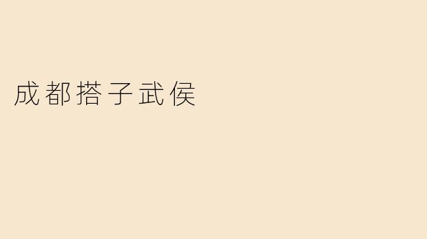 成都搭子武侯