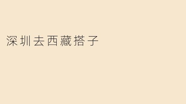 深圳去西藏搭子