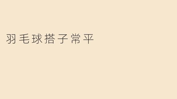 羽毛球搭子常平