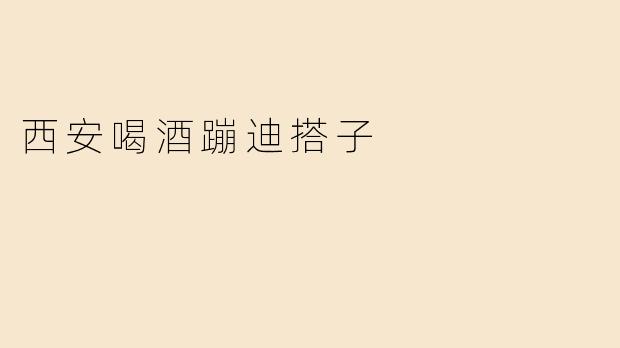 西安喝酒蹦迪搭子