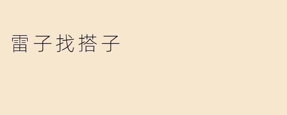 雷子找搭子