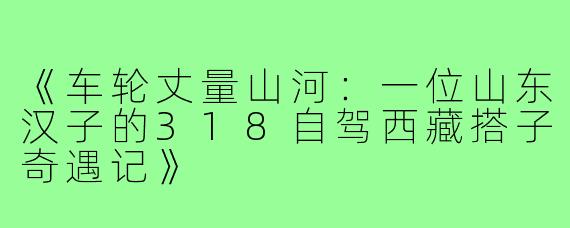 《车轮丈量山河：一位山东汉子的318自驾西藏搭子奇遇记》
