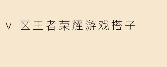 v区王者荣耀游戏搭子