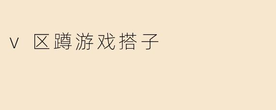 v区蹲游戏搭子