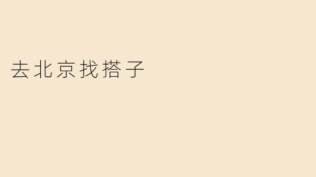 去北京找搭子