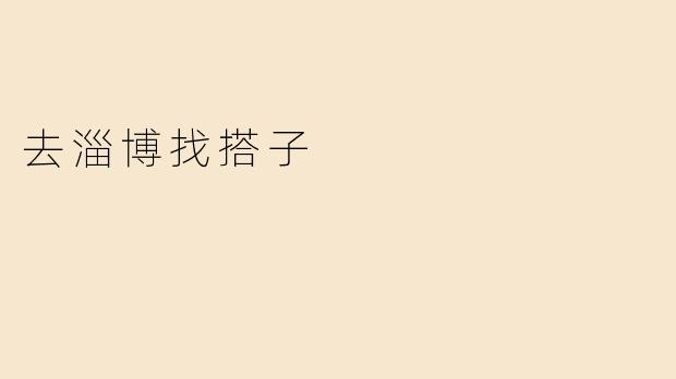 去淄博找搭子