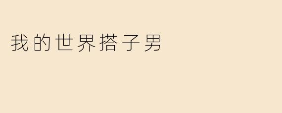 我的世界搭子男