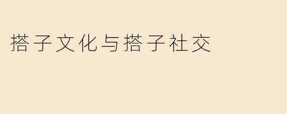 搭子文化与搭子社交