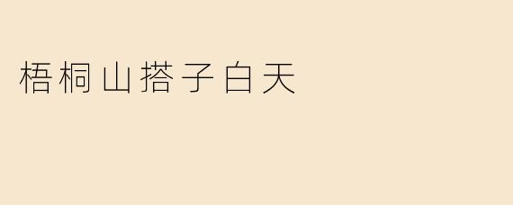 梧桐山搭子白天