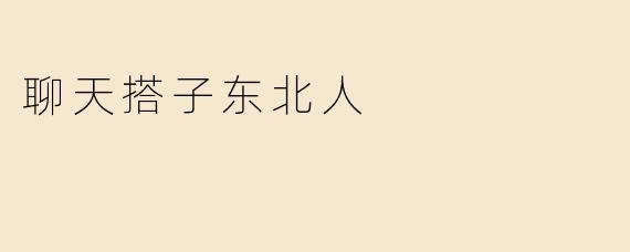 聊天搭子东北人