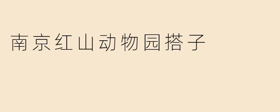 南京红山动物园搭子