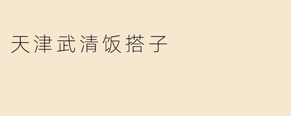 天津武清饭搭子