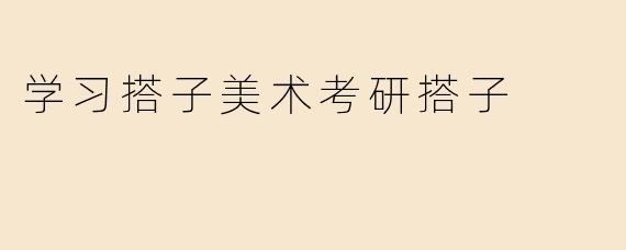 学习搭子美术考研搭子
