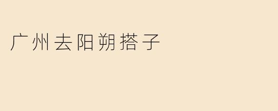 广州去阳朔搭子