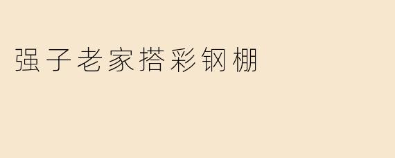 强子老家搭彩钢棚
