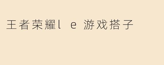 王者荣耀le游戏搭子