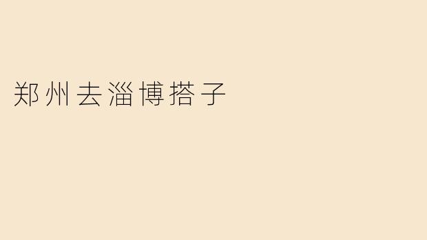 郑州去淄博搭子
