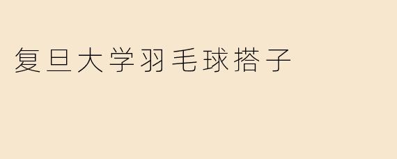 复旦大学羽毛球搭子