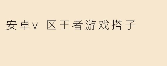 安卓v区王者游戏搭子