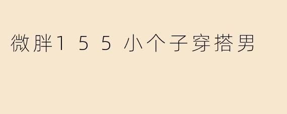 微胖155小个子穿搭男