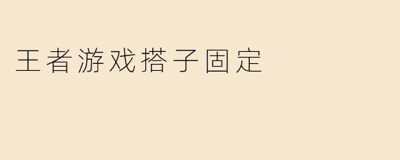 王者游戏搭子固定