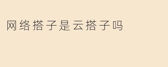 网络搭子是云搭子吗