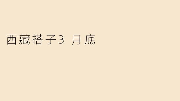 西藏搭子3月底