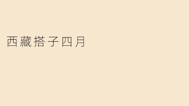 西藏搭子四月