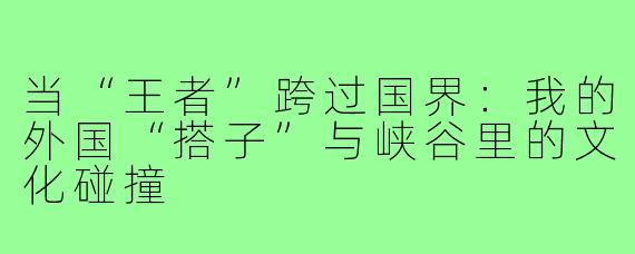 当“王者”跨过国界:我的外国“搭子”与峡谷里的文化碰撞