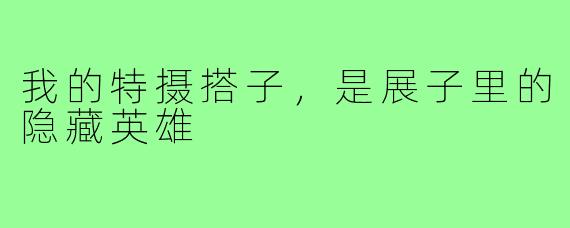 我的特摄搭子，是展子里的隐藏英雄