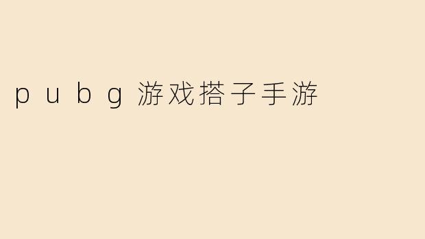 pubg游戏搭子手游