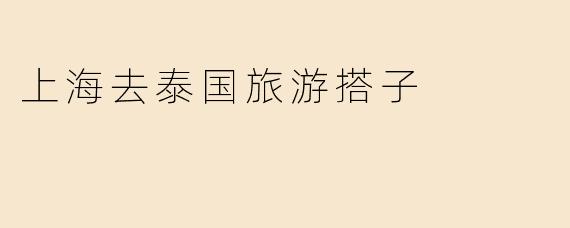 上海去泰国旅游搭子